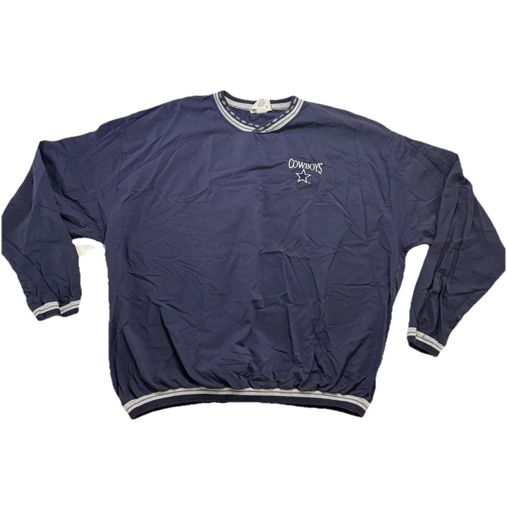 Vintage 90s Dallas Cowboys NFL Football Lee Sport XXL Blue Windbreaker EVG